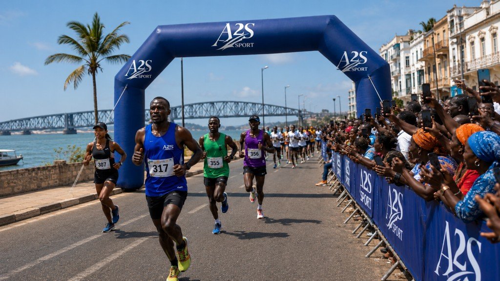 Course organisée par A2S Sport avec arche de départ