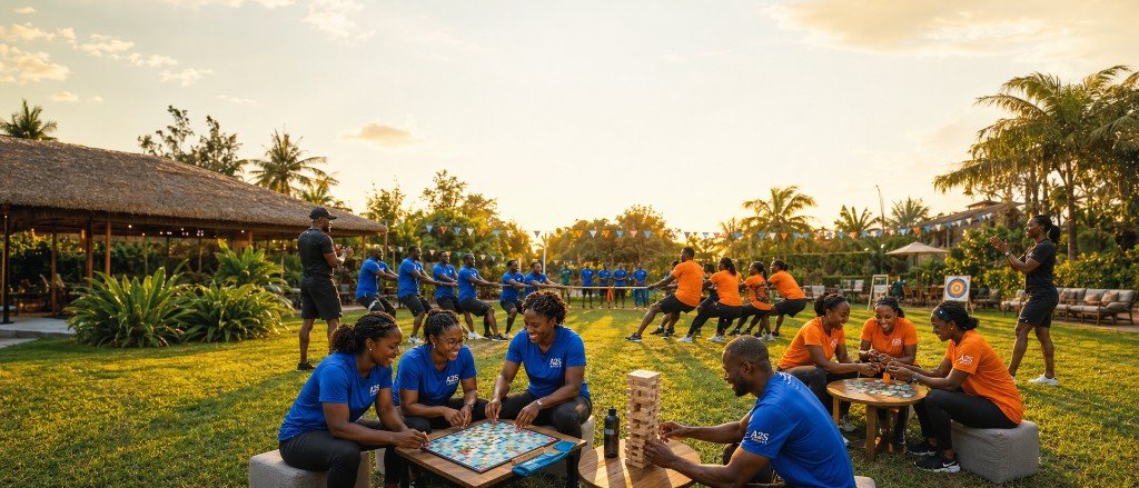 Activité de team building sportif organisée par A2S Sport