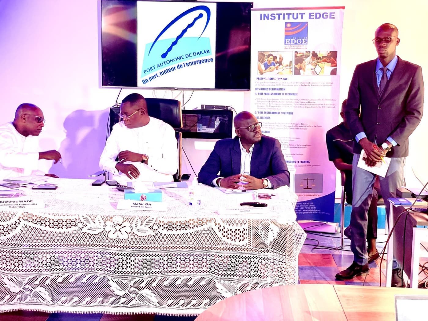 Réunion institutionnelle entre le Ministère des Sports, l'Institut EDGE et le Port Autonome de Dakar